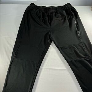 Eton Men's Black Athletic Joggers with Zip Pocket